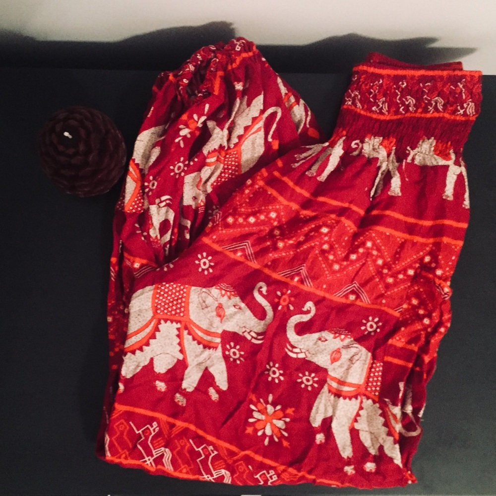 Elephant Print Harem Pants